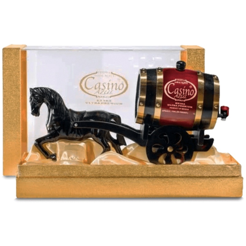 Casino Azul Extra Aejo Horse & Barrel Carriage 1L