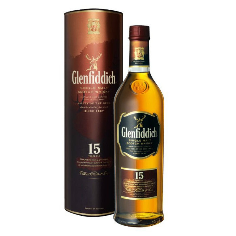 Glenfiddich 15 Year Old Single Malt Scotch Whisky