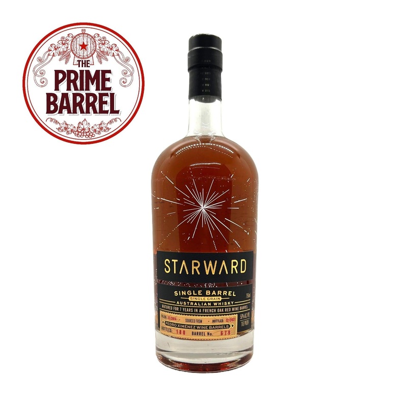 Starward Wheated Single Grain "Legendary Starward" 7 Year Old Australian Single Barrel Whisky The Prime Barrel Pick #27