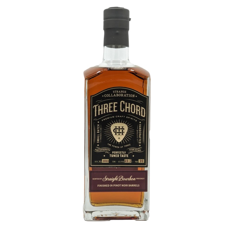 Three Chord Strange Collaboration Kentucky Straight Bourbon Whiskey Finished in Pinot Noir Barrells