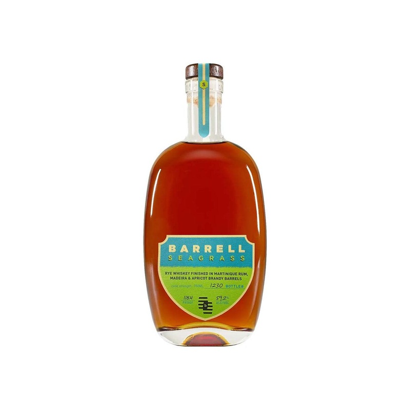 Barrell Craft Spirits "Seagrass" Rye Whiskey Finished in Martinique Rum, Madera and Apricot Brandy Barrels