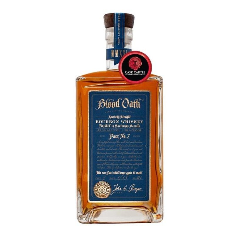 Blood Oath Kentucky Straight Bourbon Whiskey Pact No.7