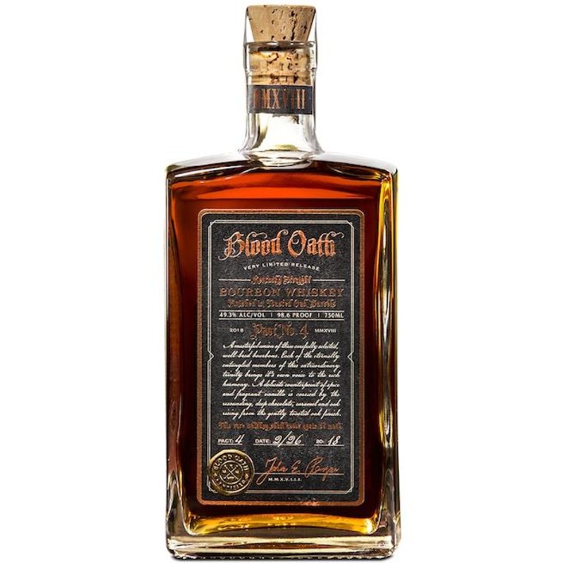 Blood Oath Pact No.4 Kentucky Straight Bourbon Whiskey