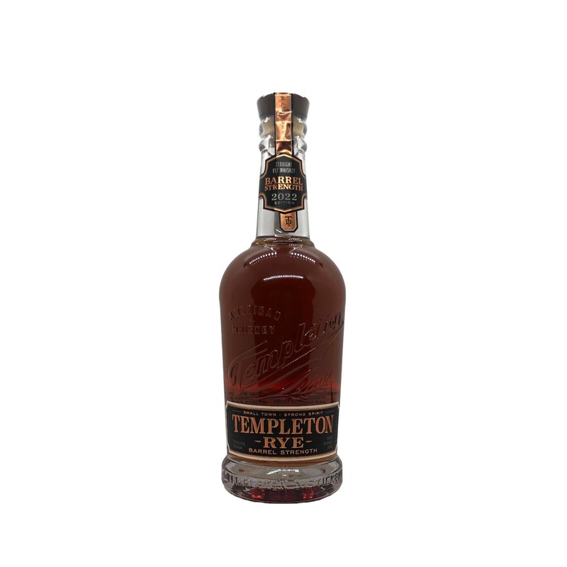 Templeton Barrel Strength Straight Rye Whiskey 2022 Edition