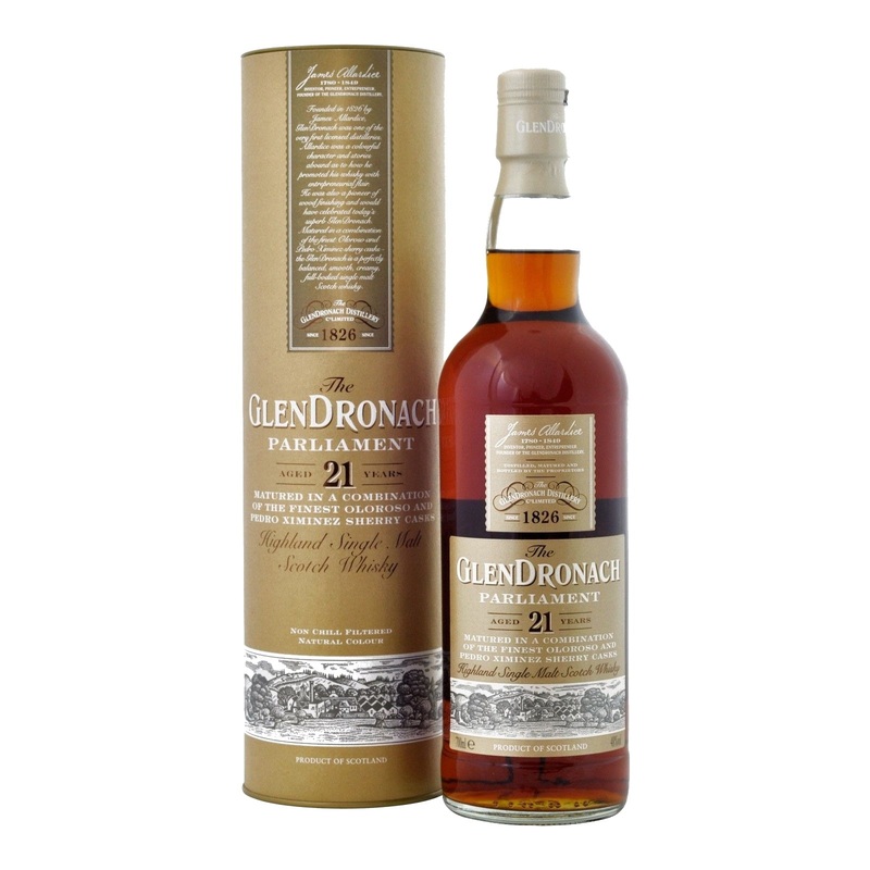 The GlenDronach 21 Years Old Parliament Highland Single Malt Scotch Whisky