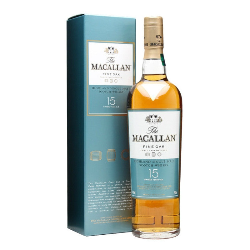 The Macallan 15 Years Old Highland Single Malt Scotch Whisky