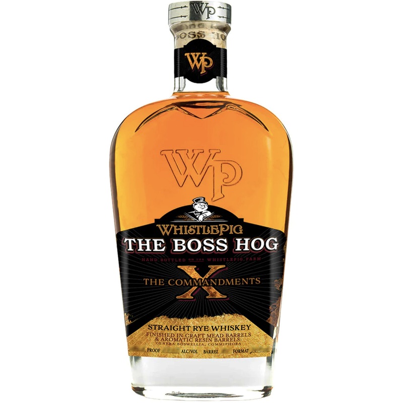 WhistlePig The Boss Hog "X The Commandments"Straight Rye Whiskey