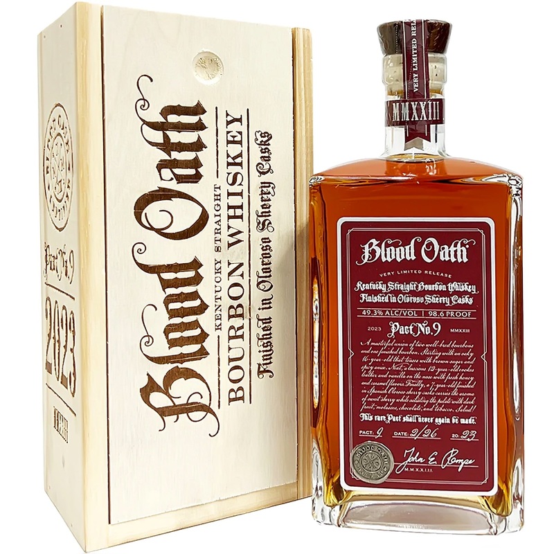 Blood Oath Kentucky Straight Bourbon Whiskey Pact No.9