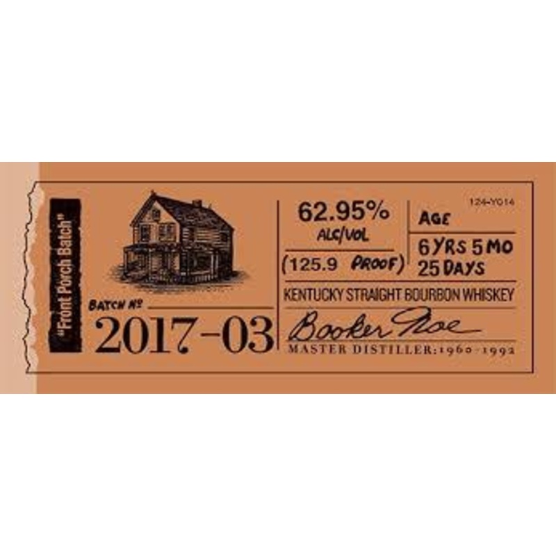 Booker's "Kentucky Chew" Kentucky Straight Bourbon Whiskey