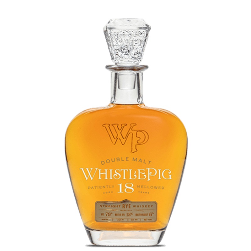 WhistlePig Double Malt 18 Year Old Straight Rye Whiskey