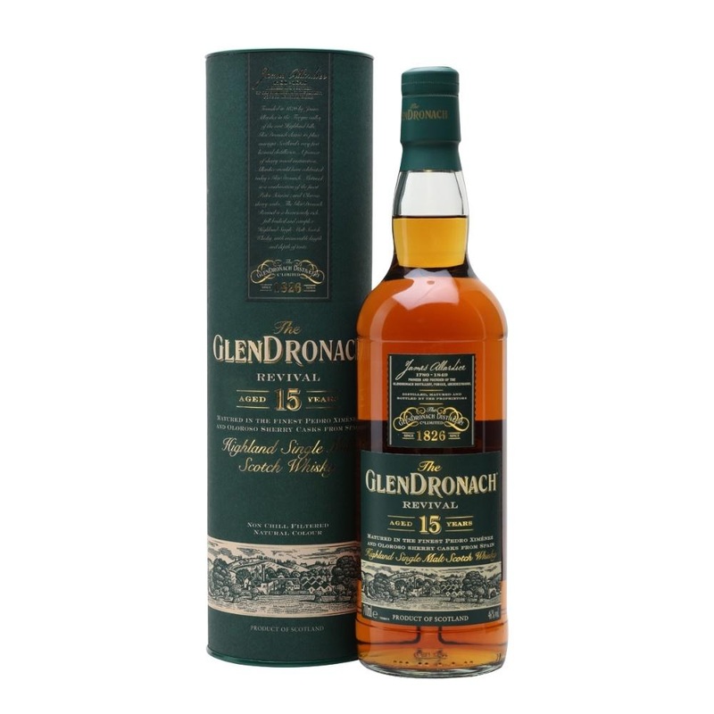 The GlenDronach Revival 15 Years Highland Single Malt Scotch Whisky