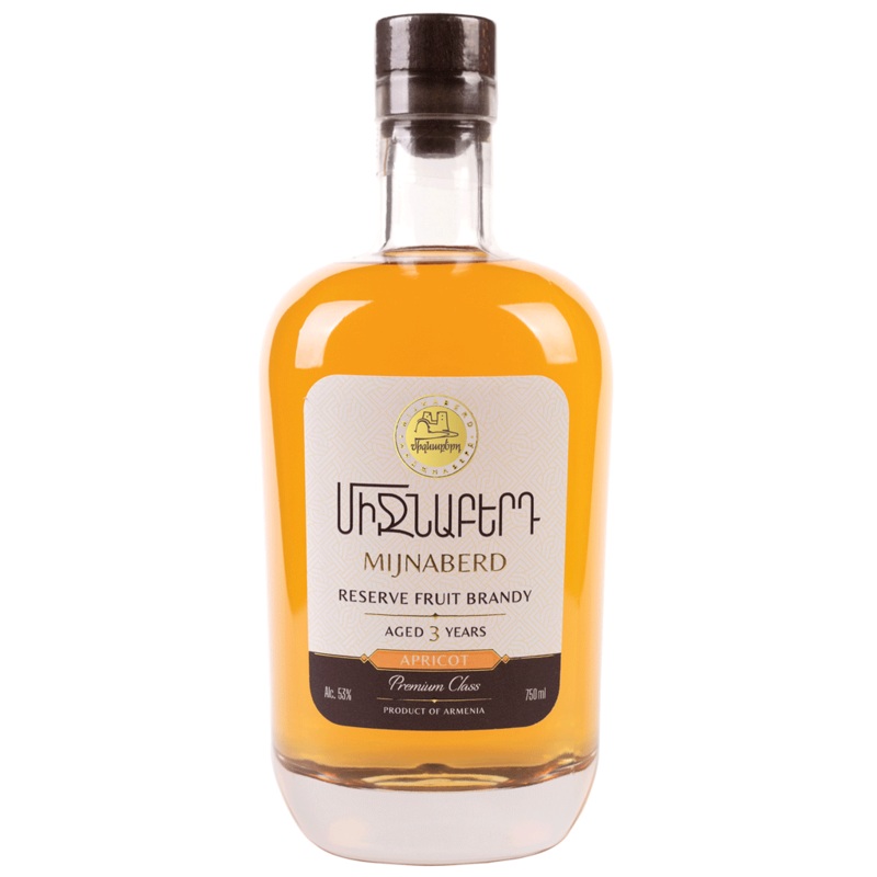 Mijnaberd Apricot Reserve Armenian Brandy 3Yr 750ml