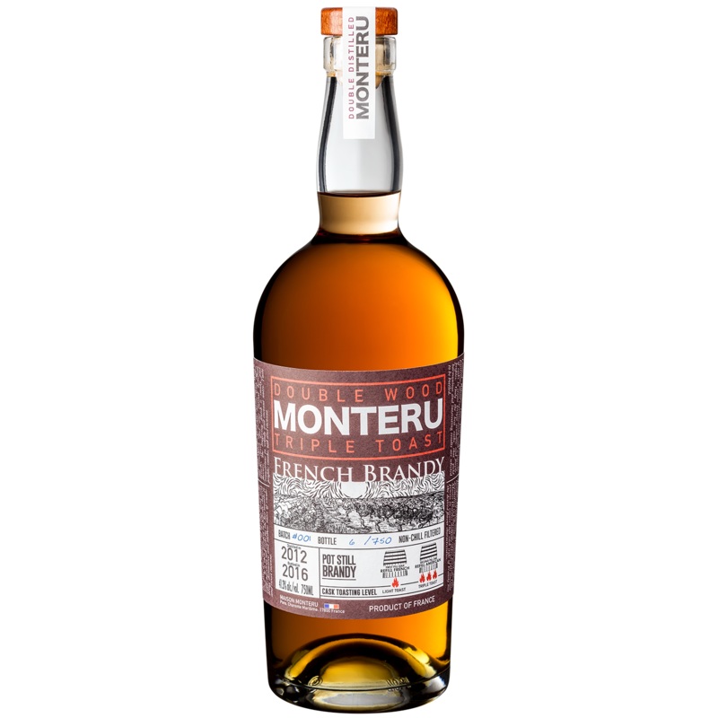 Monteru Triple Toast & American Oak Cask French Brandy 750ml