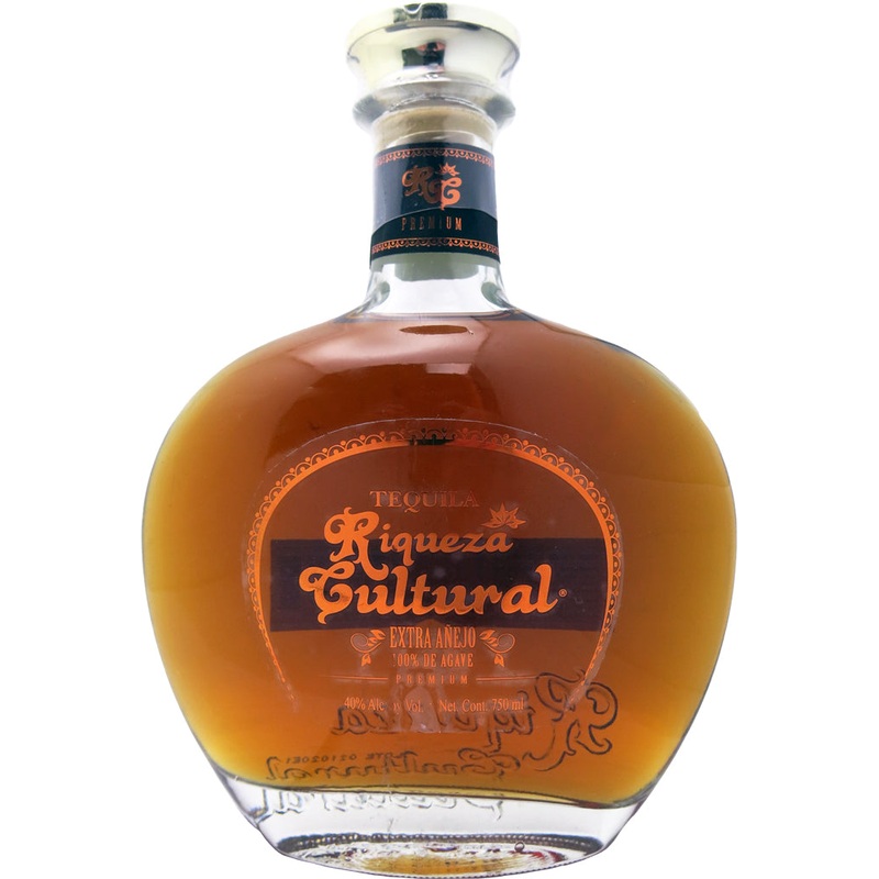 Riqueza Cultural Tequila Extra Anejo Clasica Glass 750ml