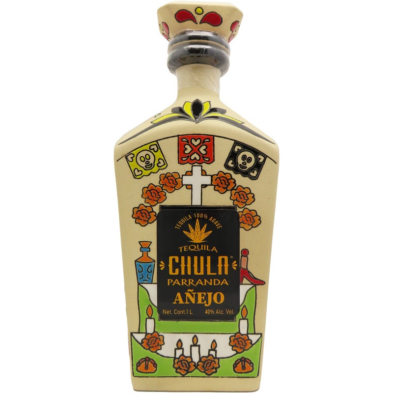 Chula Parranda Tequila Anejo Catrin Ceramic 1L