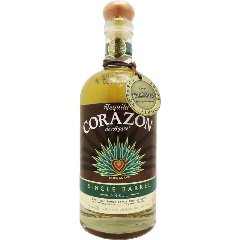 Corazon Anejo Tequila Single Barrel Aged in Buffalo Trace Barrels 750ml