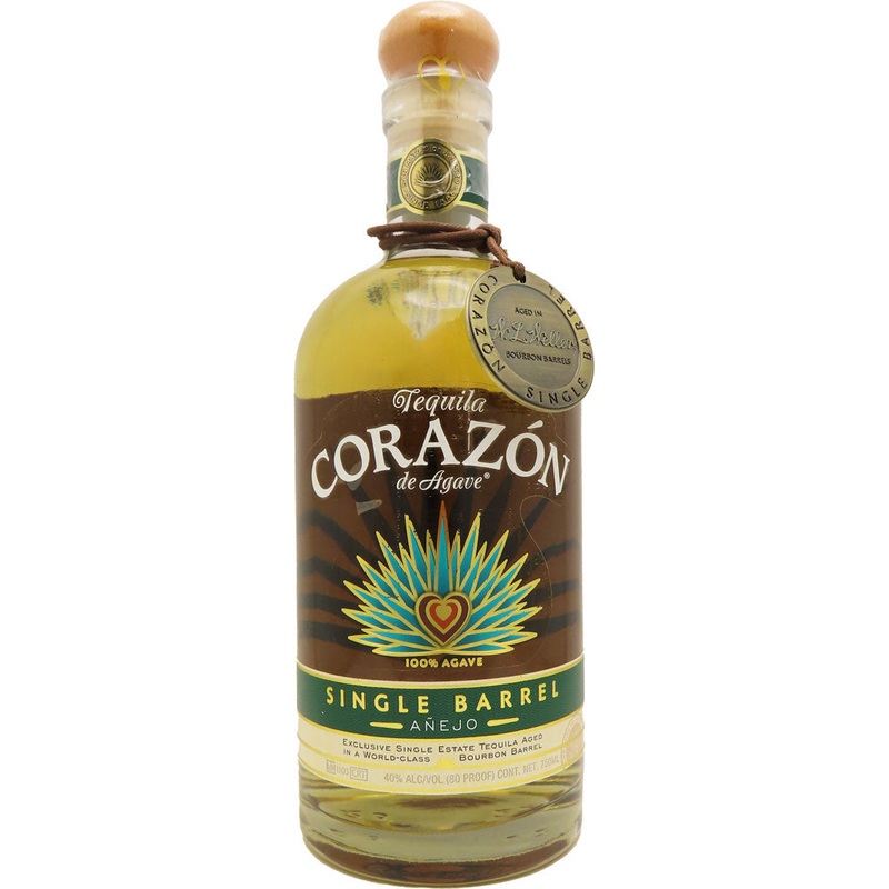 Corazon Anejo Tequila Single Barrel Aged in W.L. Weller Bourbon Barrels 750ml