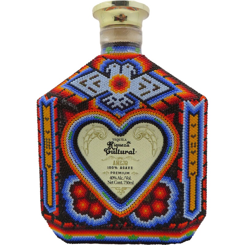Riqueza Cultural Tequila Anejo Corazon Huichol 750ml