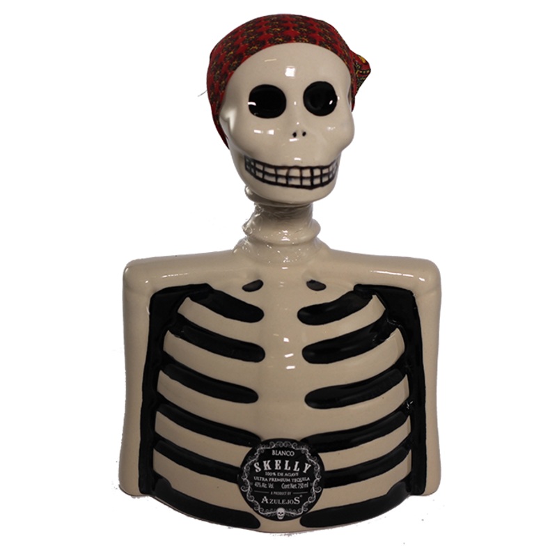 Skelly Blanco Ceramic Tequila 750ml
