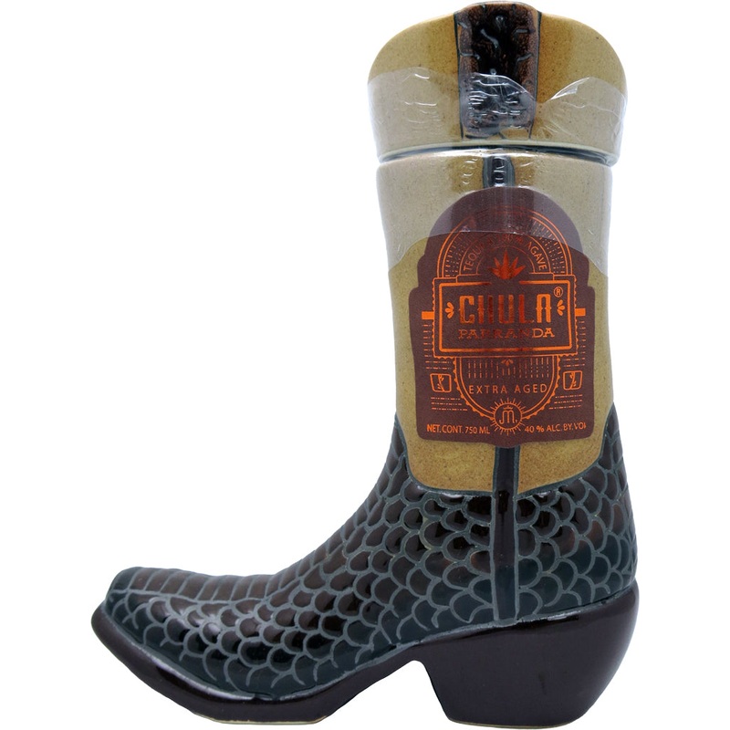 Chula Parranda Tequila Extra Aged (Anejo) Ceramic Boot 750ml