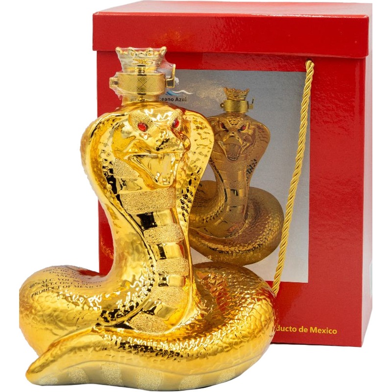 Oceano Azul Golden Snake Anejo Tequila 1L