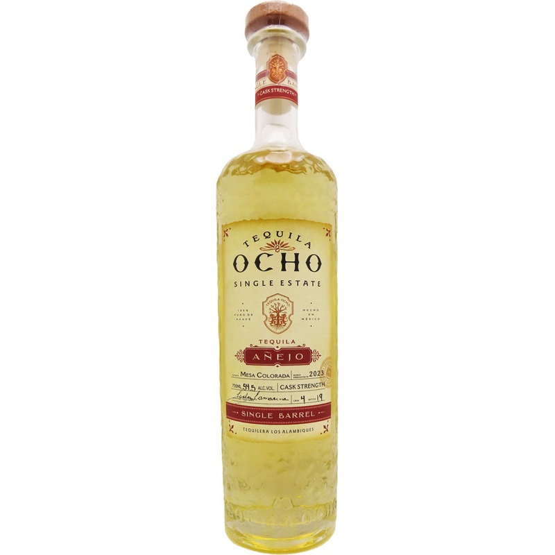 Tequila Ocho Anejo Single Barrel Cask Strength Tequila 750ml
