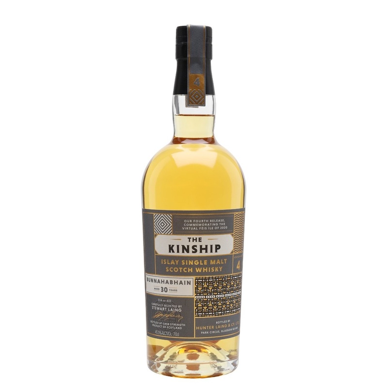 Bunnahabhain 30 Year Old Kinship 2020 Release Single Barrel 48.5% Cask Strength Single Malt Whisky 1989 700ml