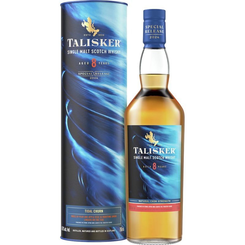 Talisker 8 Year Old Tidal Churn Special Release Single Malt Scotch Whisky 2024 750ml