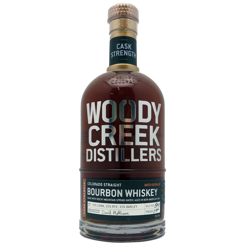 Woody Creek Straight Bourbon Cask Strength 750ml