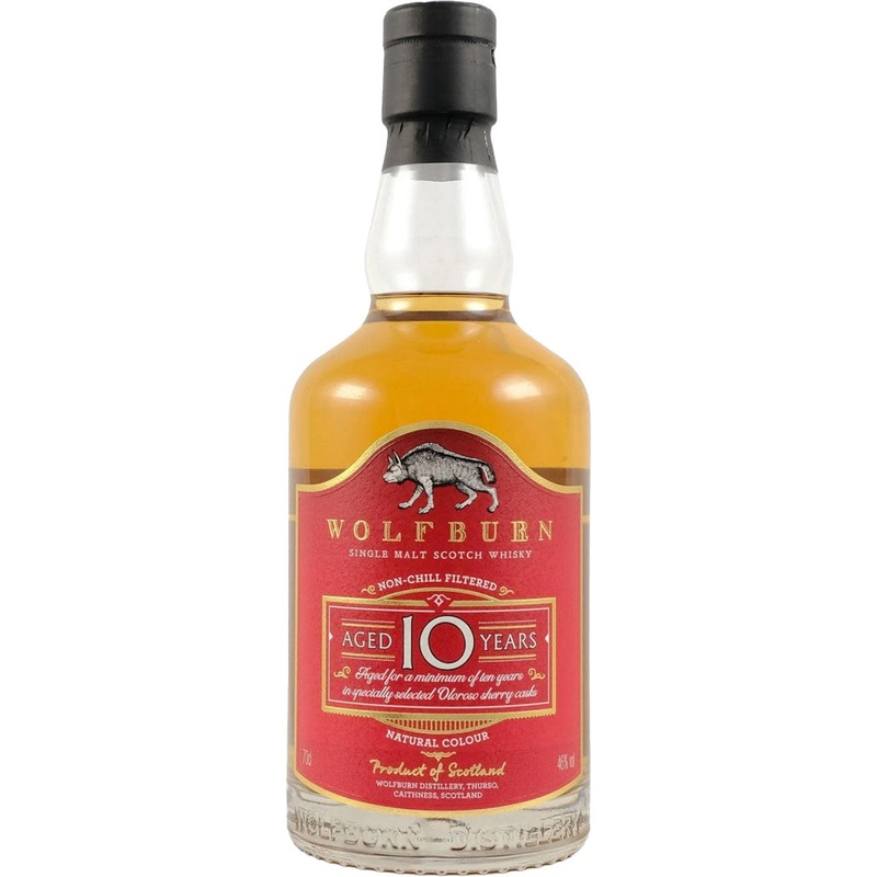 Wolfburn Single Malt Scotch Whiskey 10 Year Old 700ml