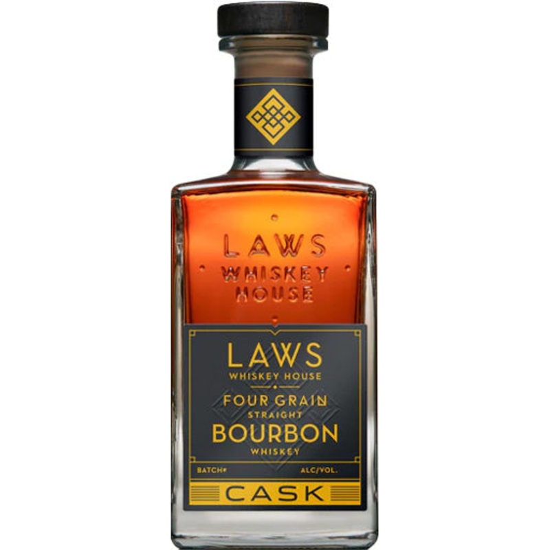 A.D. Laws Four Grain Cask Strength Straight Bourbon Whiskey 750ml