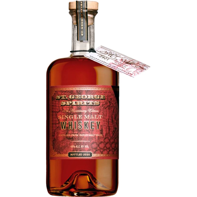 St. George 40th Anniversary Single Malt Whiskey 750ml