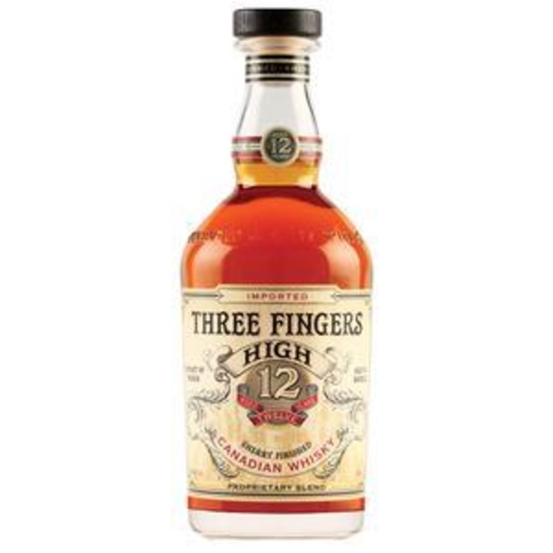Three Fingers Canadian Whisky 12 Year Old 750ml