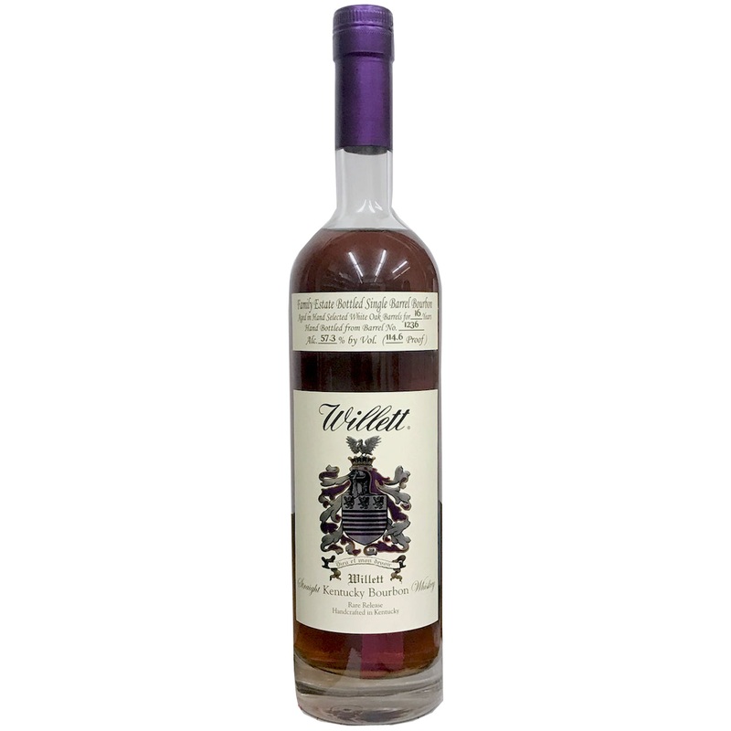 Willett Family Estate Single Barrel Bourbon 16 Year Old  #1236 750ml