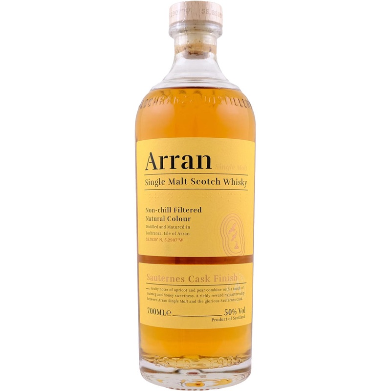 Arran Malt Sauternes Cask Single Malt Whisky 100 Proof 700ml