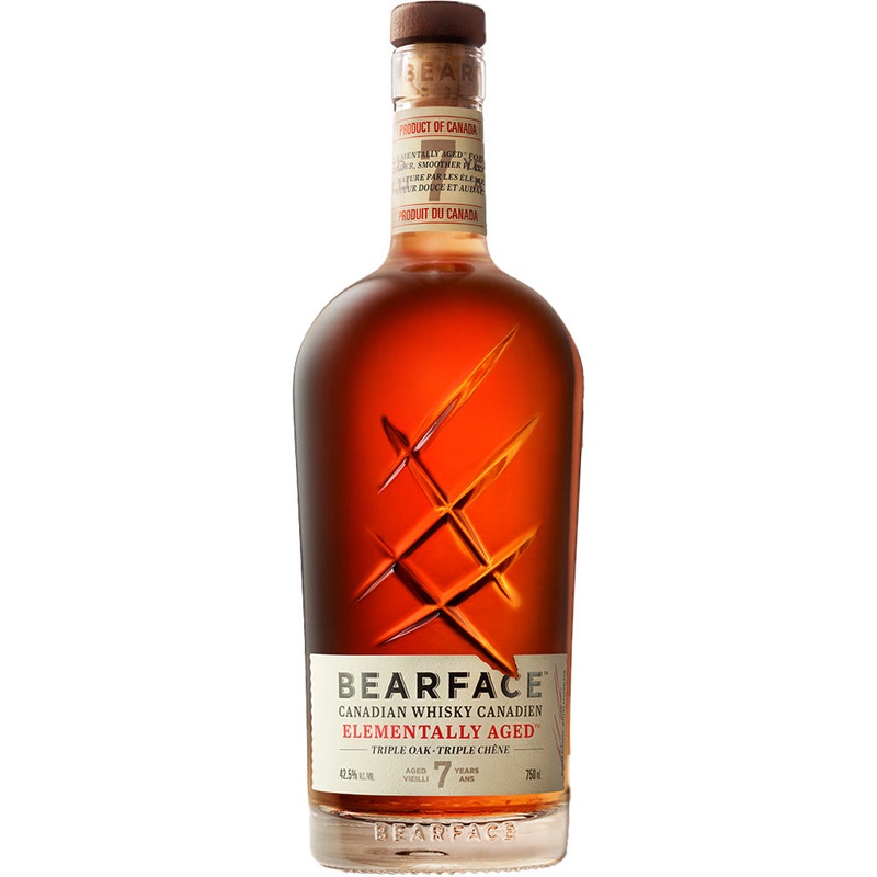 Bearface Elementally Aged Triple Oak 7 Year Old Canadian Whisky 750ml