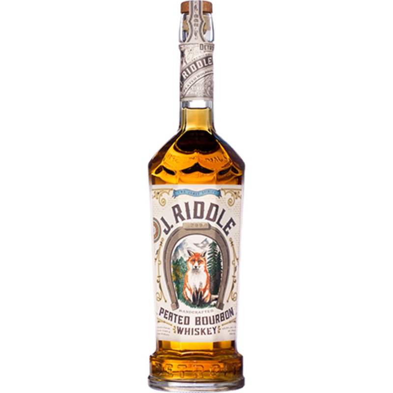 Two James J. Riddle Peated Bourbon Whiskey 750ml