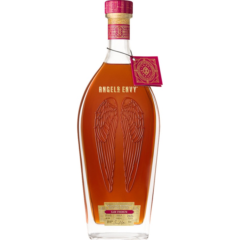 Angel's Envy Bourbon Whiskey Cask Strength Finished in Port Barrel 2024 750ml