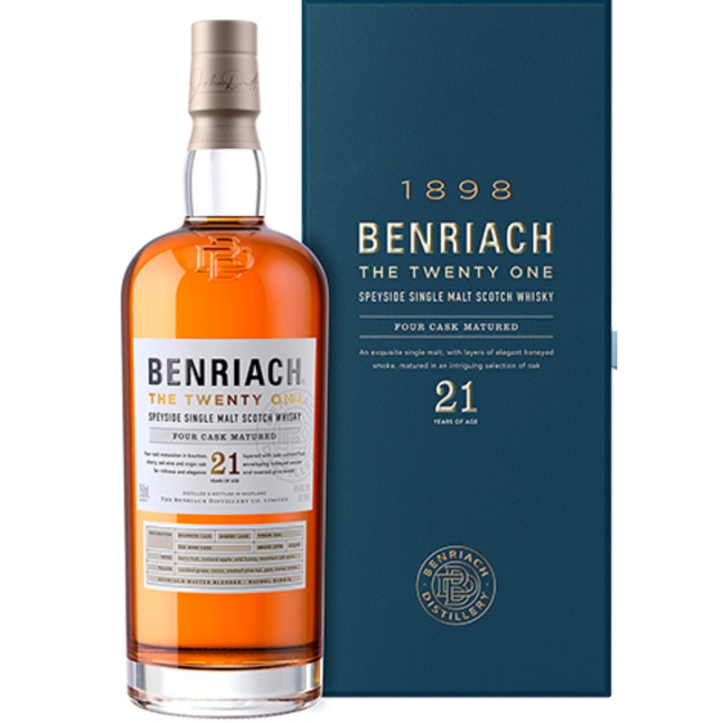 Benriach 4 Cask Maturation 21 Year Old Single Malt Whisky 750ml