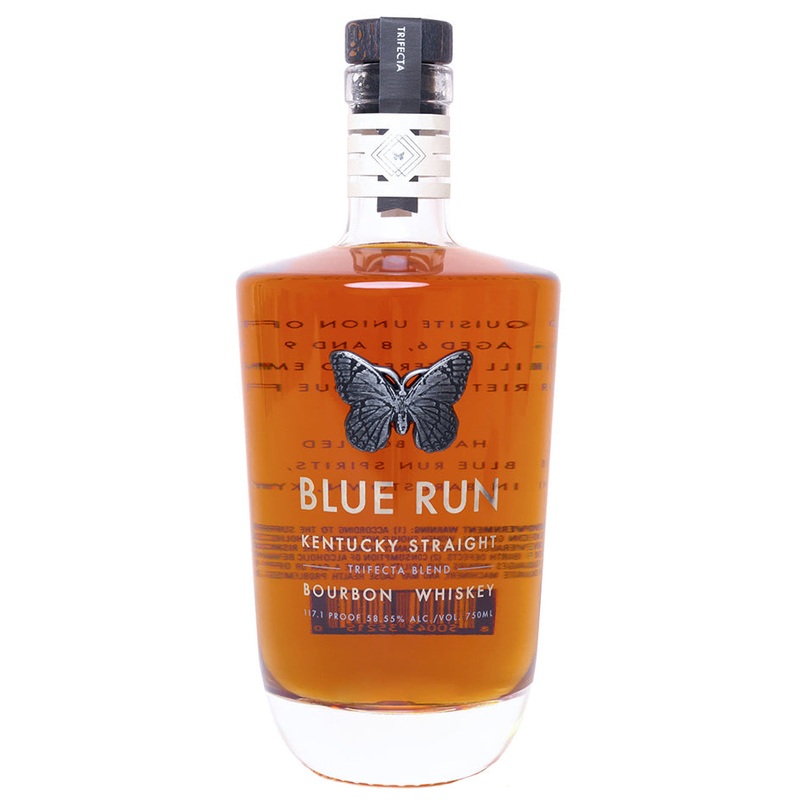 Blue Run Trifecta Triple-Age Straight Bourbon Whiskey 750ml