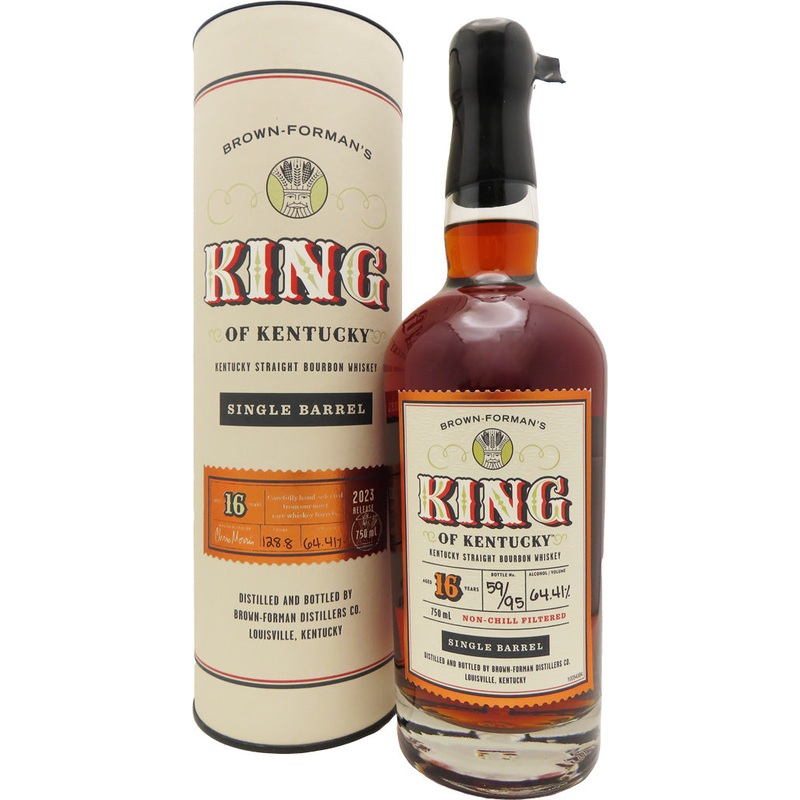 Brown Forman's King of Kentucky 16 Year Old Single Single Barrel Straight Bourbon Whiskey 750ml