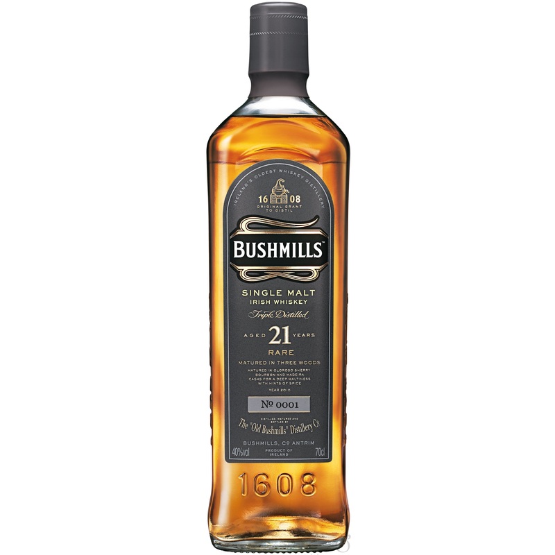 Bushmills 21 Year Old Irish Single Malt Whiskey 750ml