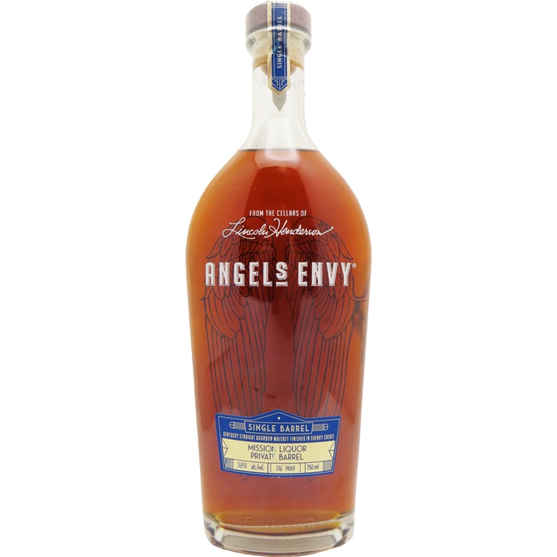 Angel's Envy "Mission Exclusive" Single Barrel Bourbon Finished In Sherry Casks 116 Proof 750ml