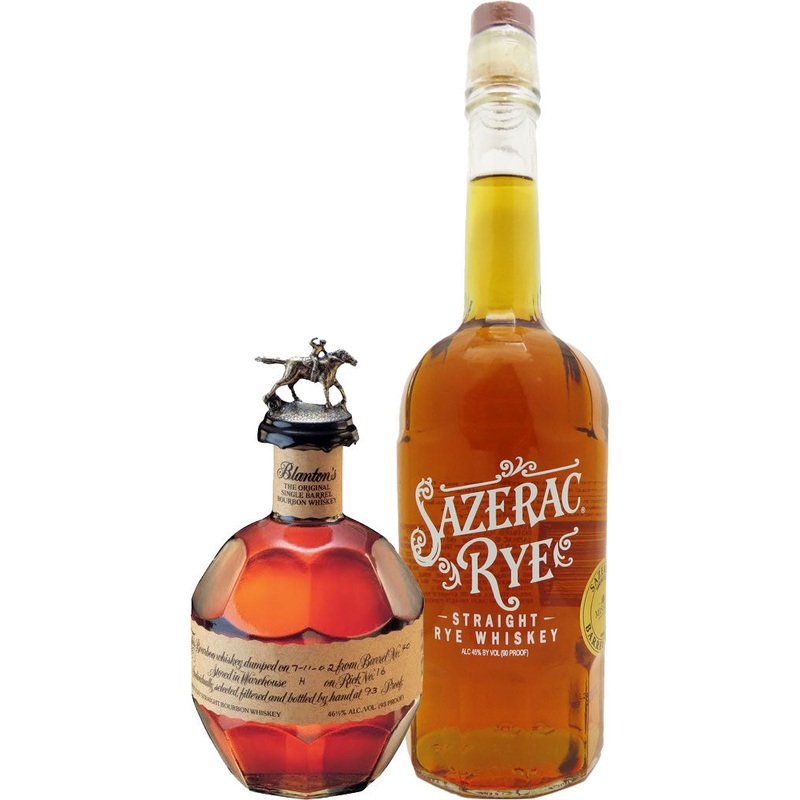 Blanton's 'Mission Barrel Select' 375ml & Sazerac 'Mission Exclusive' Rye 750ml Combo