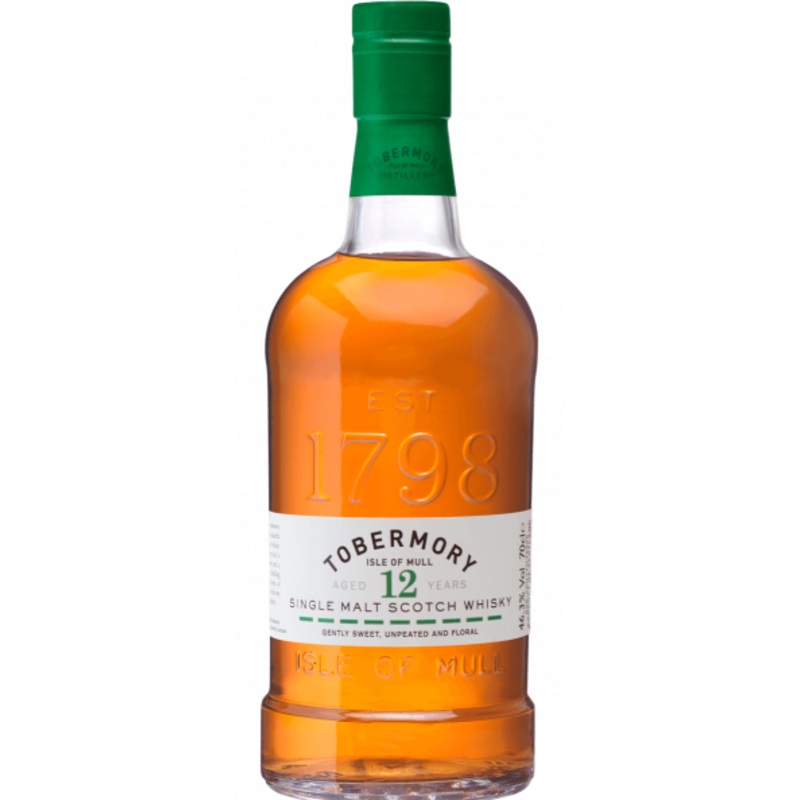 Tobermory 12 Year Old Single Malt Whisky 750ml