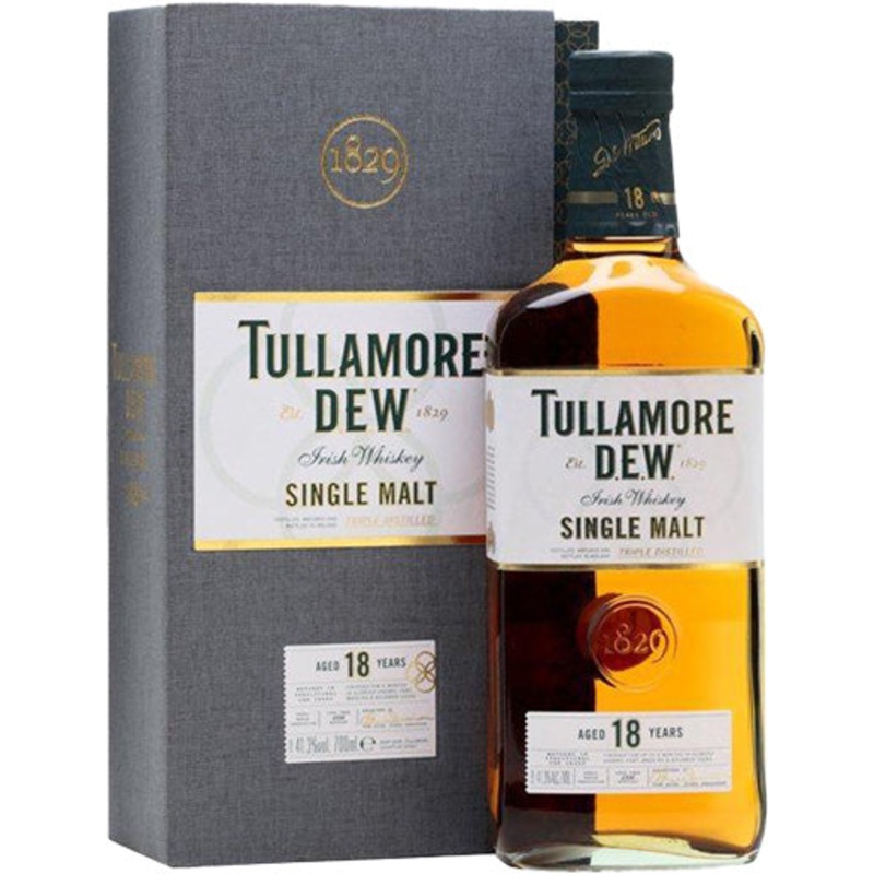 Tullamore Dew Irish Whiskey Single Malt 18 Year Old 750ml
