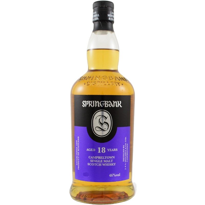 Springbank 18 Year Old Single Malt Whisky 700ml