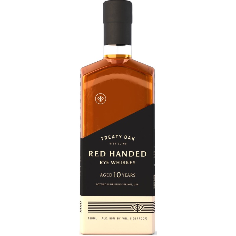 Treaty Oak Red Handed Rye Whiskey 10 Year Old 750ml