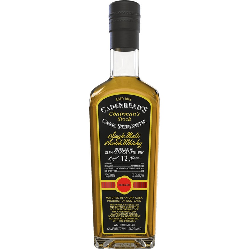Cadenhead Glen Garioch Cask Strength Single Malt 12 Year Old 700ml