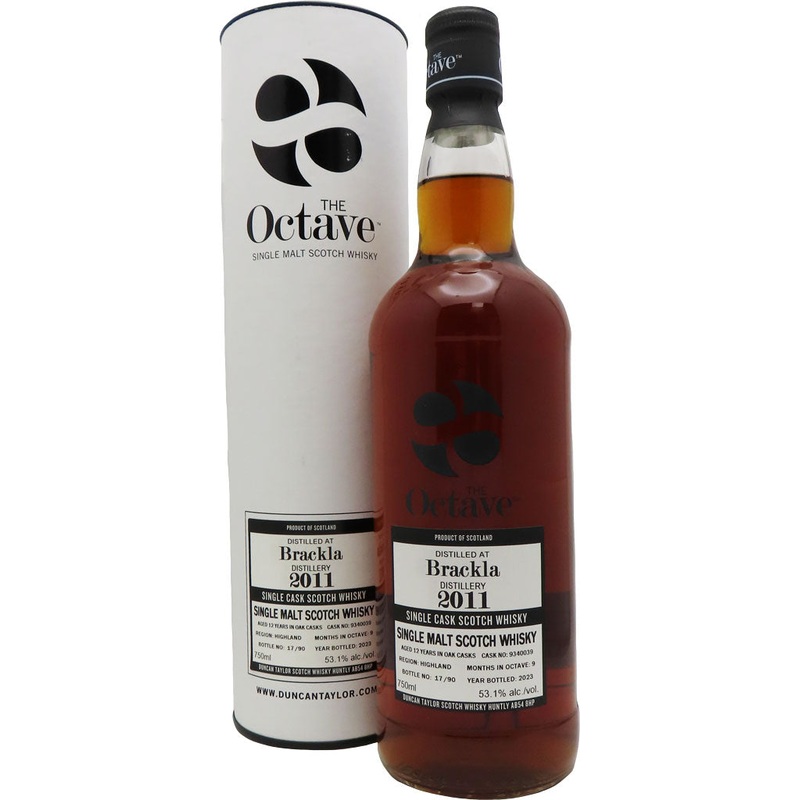 The Octave Brackla 12 Year Old 2011 Single Cask Single Malt Whisky 750ml